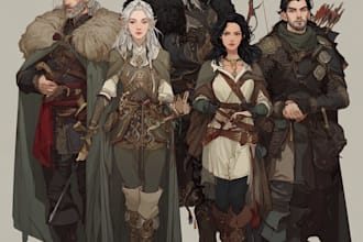 draw your dnd party