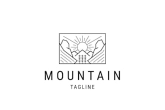 create elegant minimalist line art logo design