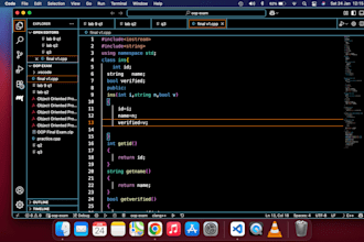 make java cpp and oop mini console base project