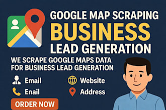scrape google map scraping, lead generation, b2b lead, data scraping