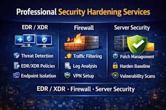 deploy and harden edr, firewall, and dlp security solution