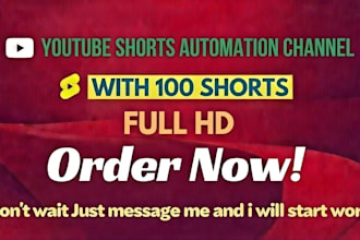 create youtube shorts channel with 100 short videos