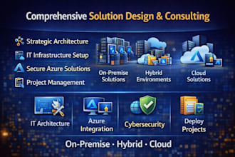design secure IT infrastructure solutions for azure and on prem