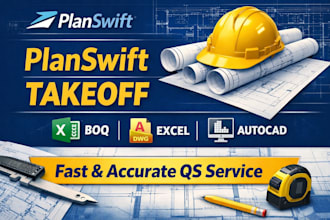do accurate quantity takeoff and boq using planswift, excel