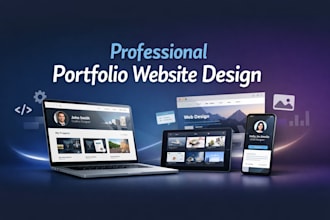 build a modern personal or business portfolio website