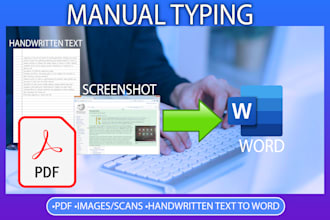 do fast manual typing from PDF or image