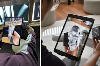 develop a medical ar app for anatomy and dental visualization, ar learning tools