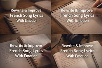 rewrite and improve your french song lyrics with emotion