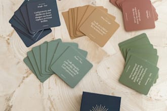 design custom affirmation card game card motivational card for your etsy shop