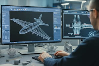 design aircraft 3d model using openvsp, catia, solidworks