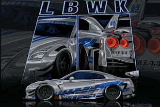 draw illustrations of amazing cars and vehicles