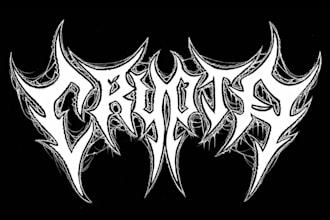 design a minimalist but heavy metal wordmark