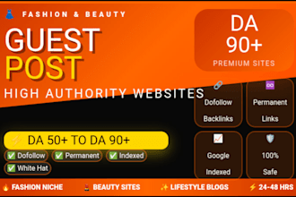 do high da fashion guest posting with dofollow links