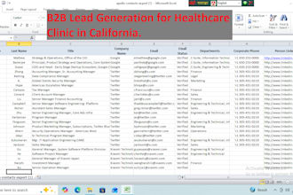 do b2b lead generated targeted email list building