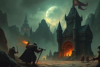 create warhammer style dark fantasy art