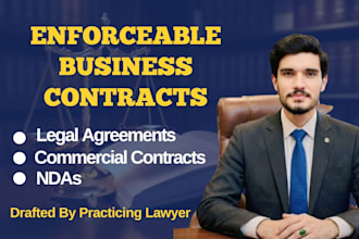 draft enforceable business contracts, ndas and legal agreements