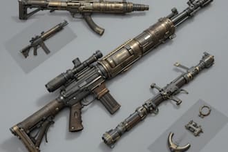 draw your weapon concept art in awesome details