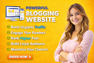 create a responsive author or blogger wordpress website
