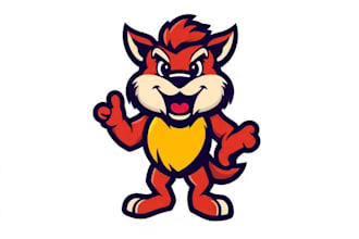 create a mascot premium education learning logo design