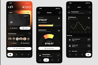 develop virtual banking app, merchant banking and payment apps
