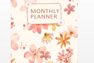create a modern digital planner, diary and notebook in canva