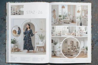 design catalog or product catalog, lookbook, magazine, cover
