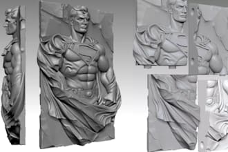 design 3d wall art,3d relief for 3d printing or cnc,3d monumental sculpture,stl