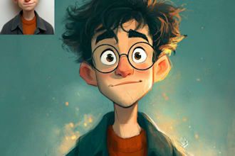 do disney cartoon portrait