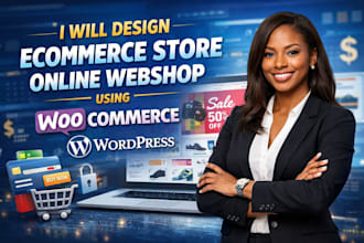 design ecommerce store and online webshop using woocommerce wordpress