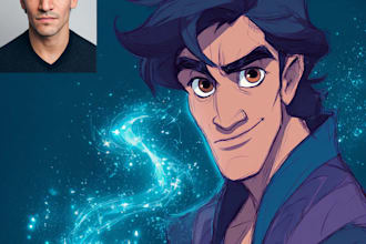 do portrait art, couple or family portrait disney style