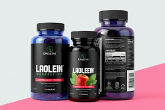 do product label design, supplement label design