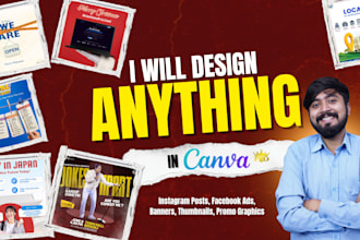 design social media posts, ads, and graphics in canva pro