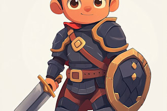 draw 2d game character or 2d game character