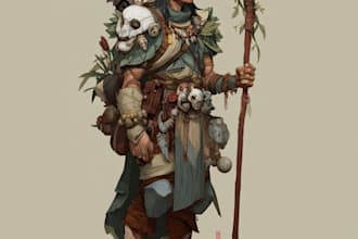 draw fantasy character illustration