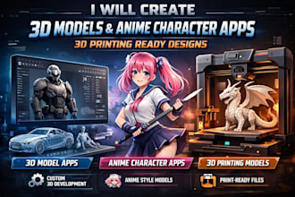 3d anime figure,3d anime model app,3d printing app,3d model app,digital sculpt