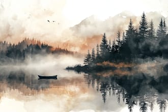 paint landscapes in watercolor