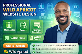 design wild apricot website nonprofit membership wild apricot wordpress website