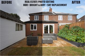 do professional real estate photo editing and hdr in photoshop
