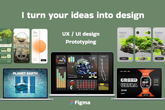 design clean and modern UI UX in figma