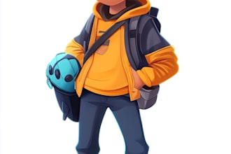 draw 2d game character or 2d game