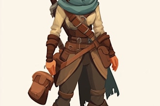 design 2d game character