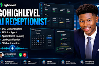 build gohighlevel ai receptionist and call answering system, ghl ai voice agent