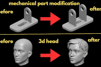 do 3d scan cleanup, stl file repair, mesh fix and optimize for 3d printing