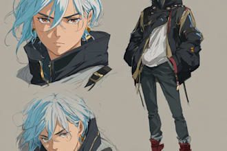 draw beautiful anime art illustration for you