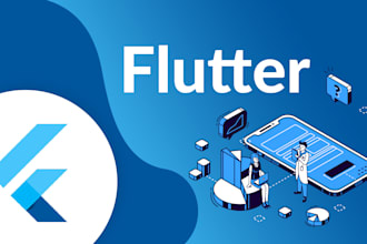 develop a custom flutter app for ios and android