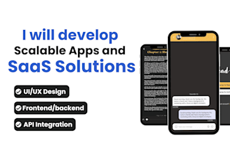 develop a custom saas mobile app for ios and android