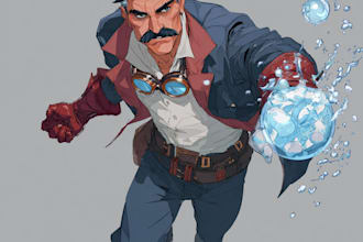 illustrate superhero character art