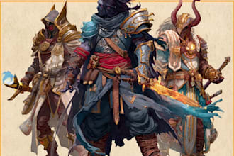 draw your dnd character art
