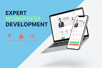 wordpress website development for clean and focused landing pages