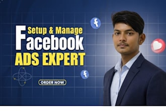 set up, manage facebook ads for leads with meta ads campaign